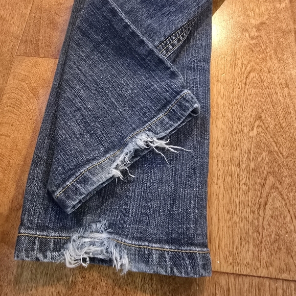 Free People Distressed low rise dark denim Jeans size 28 - Picture 5 of 7